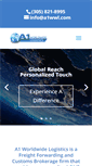 Mobile Screenshot of a1worldwidelogistics.com